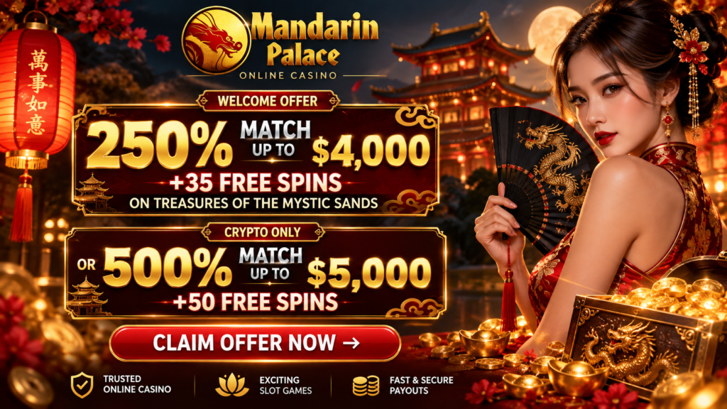 Mandarin Palace Casino No Deposit Bonus Codes