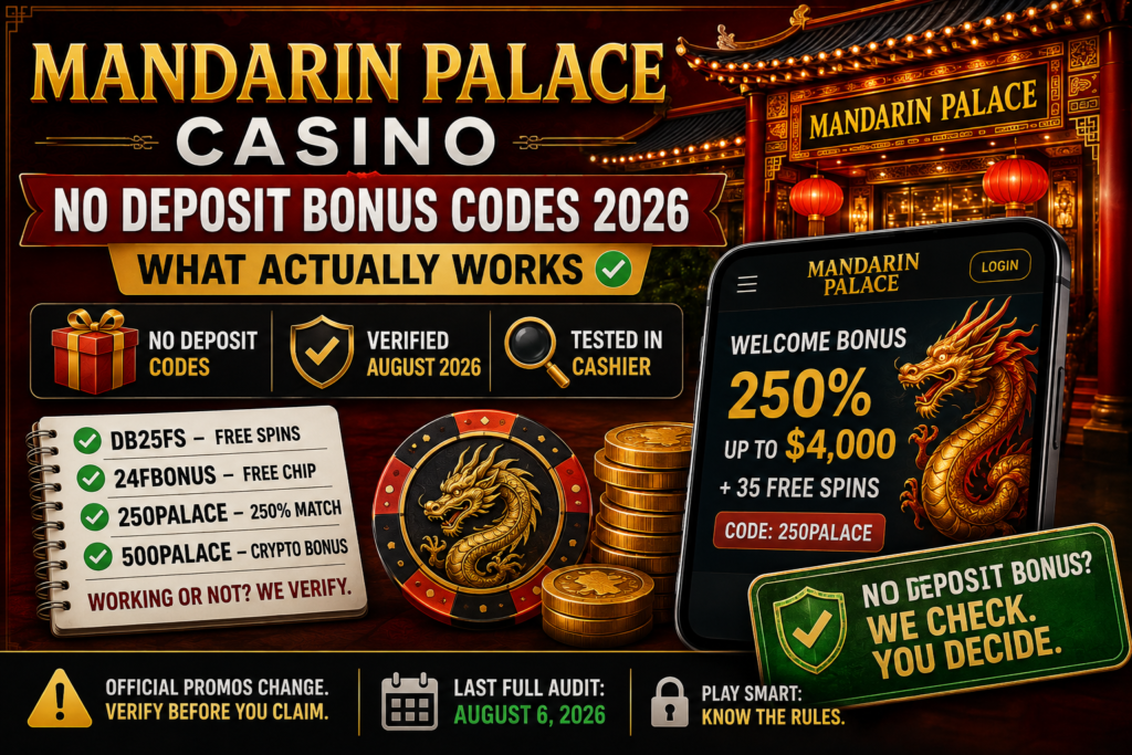 Mandarin Palace No Deposit Bonus