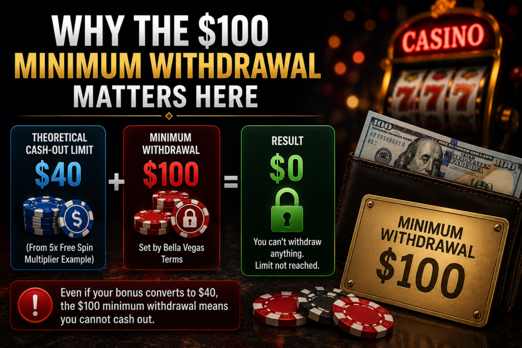 Why the $100 Minimum Withdrawal Matters Here